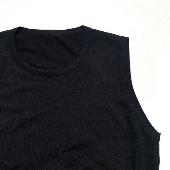 Alaia Paris Virgin Wool Sleeveless Knit Top Black Size FR 40 US 8 - Picture 2 of 7